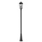 Z-Lite Gannon 3 Light Outdoor Post Mounted Fixture, 10in. W x 120.75in. H, Black 5008PHBR-5011P-BK - alternate 7